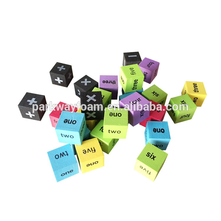 EVA foam dice for children color teaching