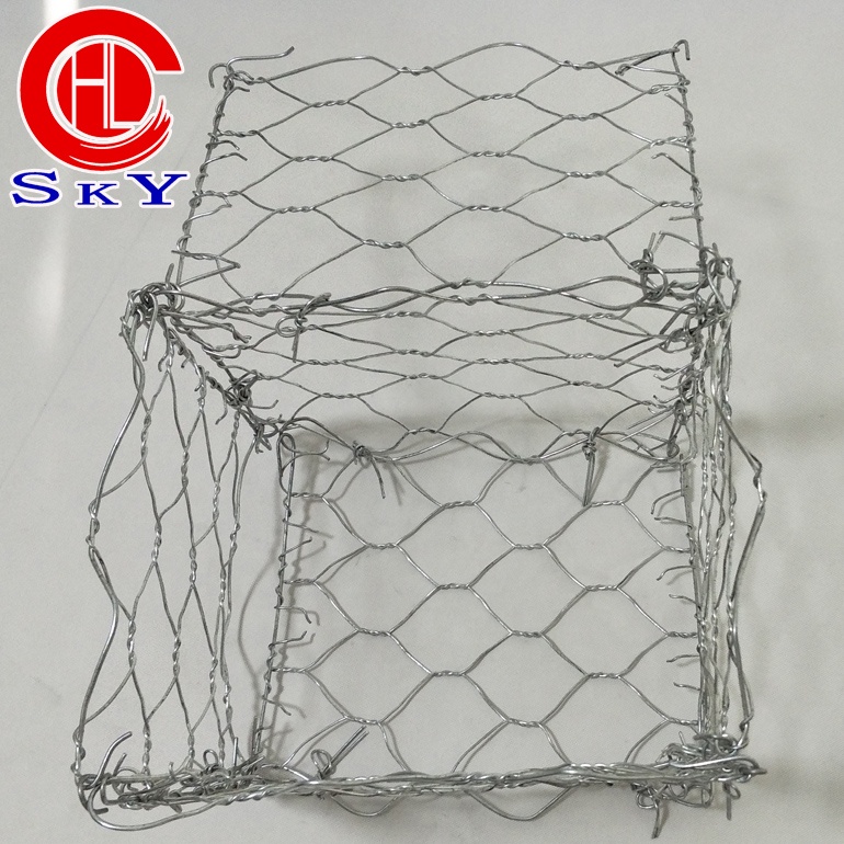 Gabion mesh China cheap price galvanized stone cages gabion walls