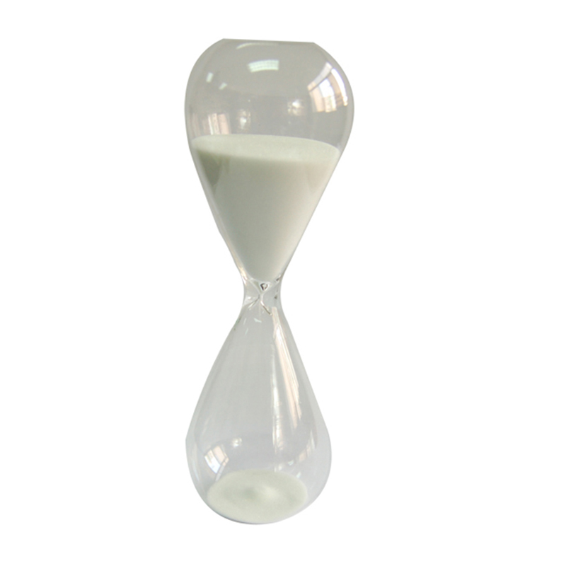 High quality glass sand timer 60 minute mouth blown glass sand clock