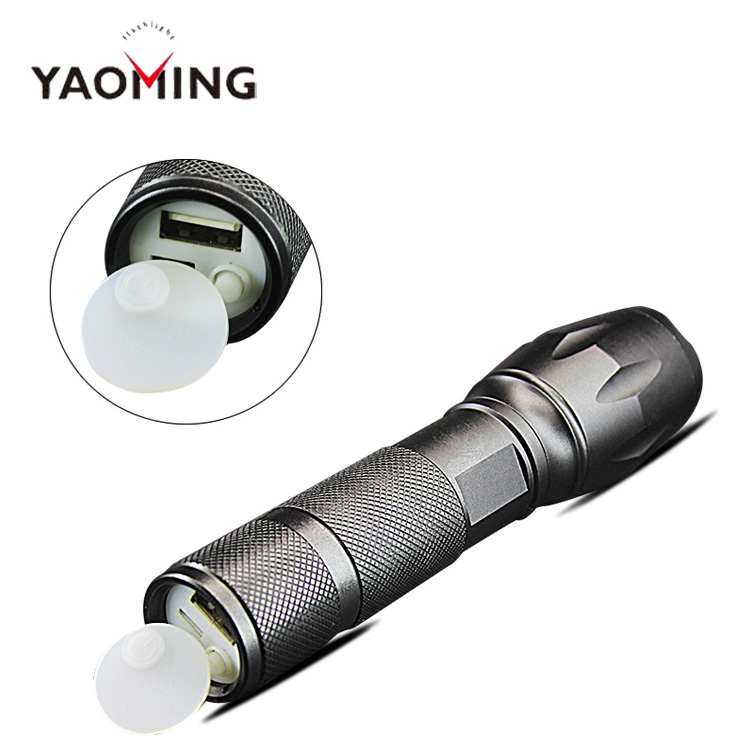 Usb Flashlight Rechargeable 10W T6 Led Flashlight with Strobe High Power Zoomable