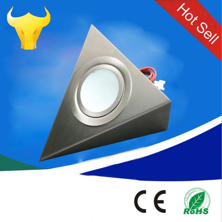 2w surface mounting triangle LED cabinet light kit