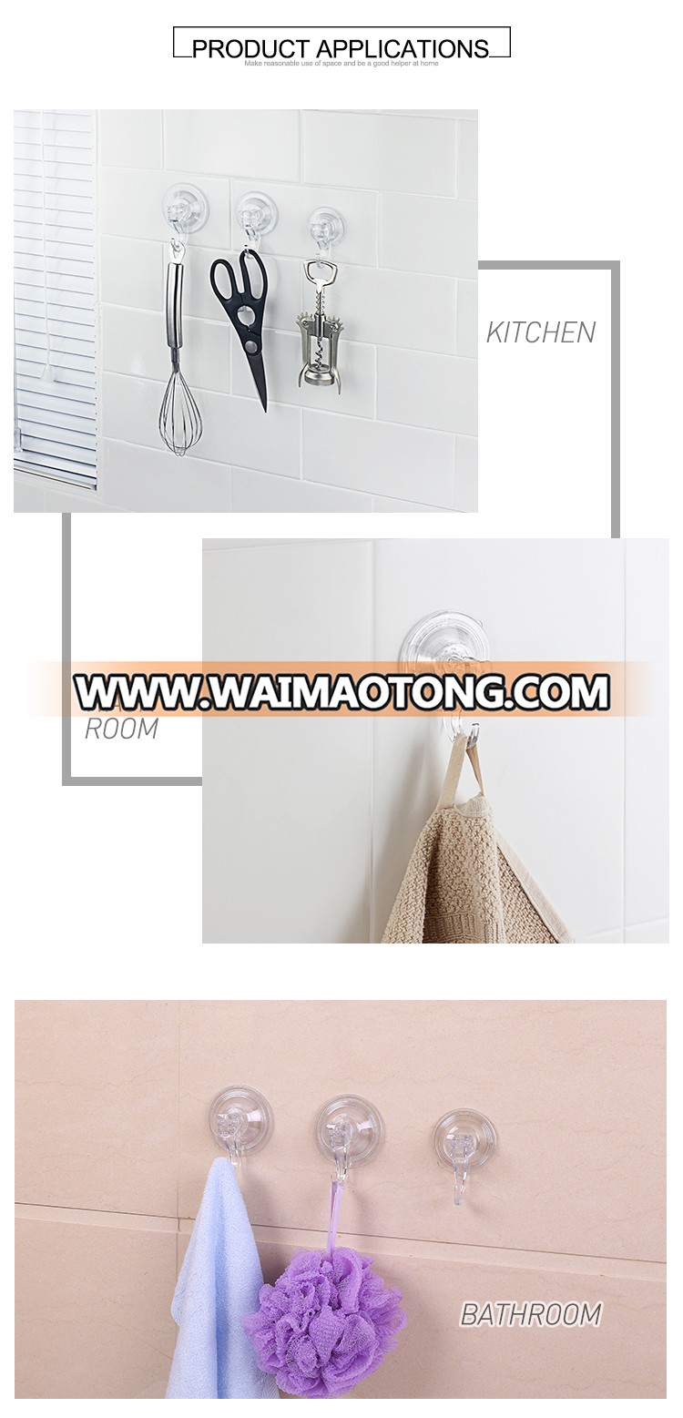 Vacuum suction rustic wall bedroom door clothes hooks