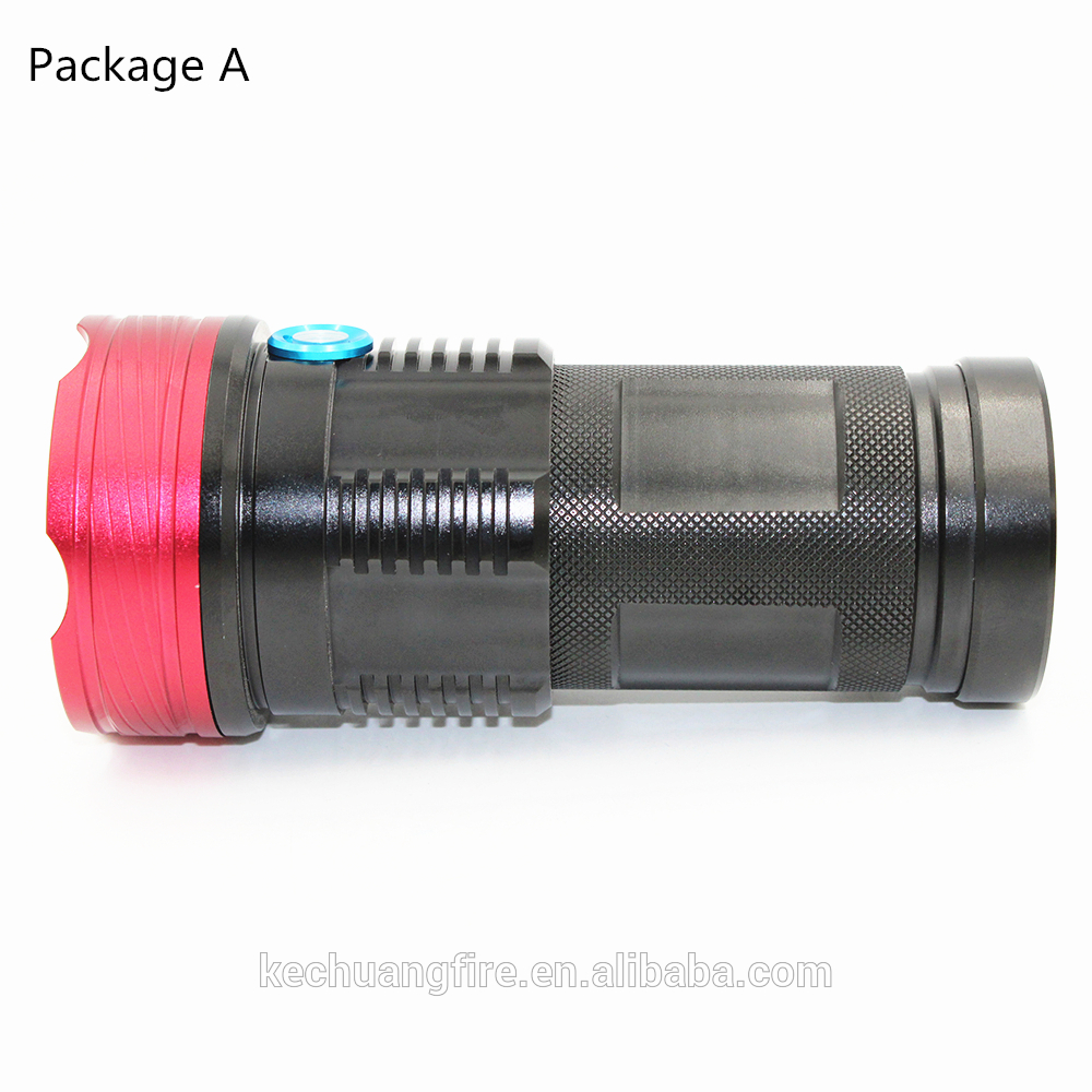 High Power led torch light  12000 Lumens led flashlight diving flashlight led rechargeable flashlight