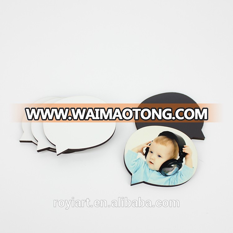 Wholesale Sublimation Blank MDF Fridge Magnet Can Customize Shape and Pattern