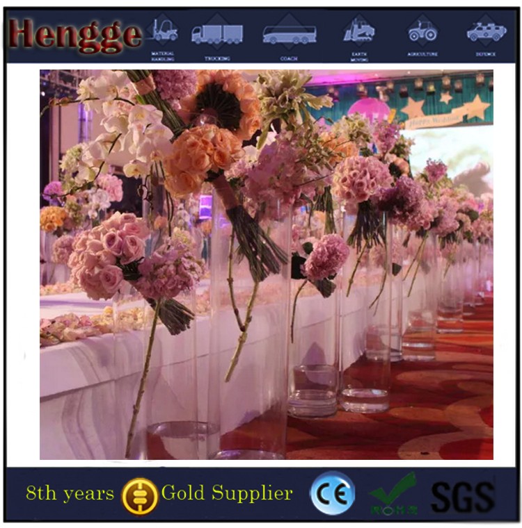 High Transparent PMMA Acrylic Cylinder for Wedding