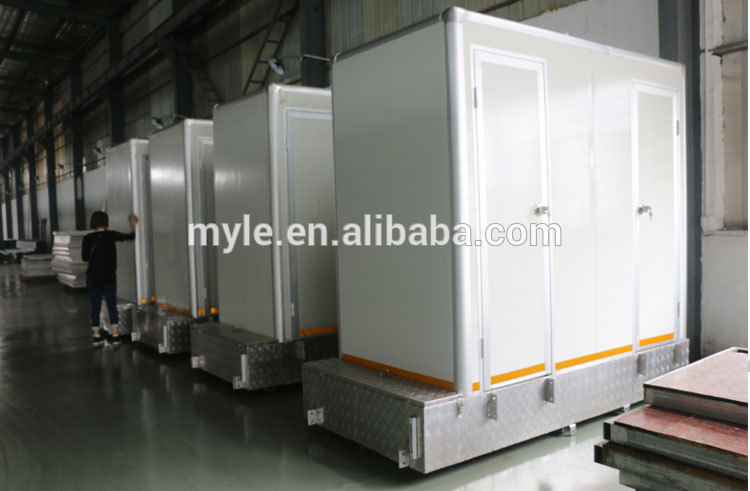 portable mobile trailer toilet