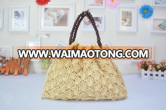 Unisex Gender Daily Life Handmade Crochet Bead Chain Bag