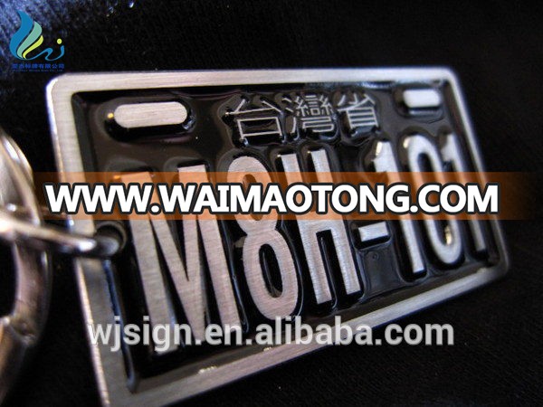 High Quality Reflective Film Logo Print Metal Aluminum Custom Plate Number