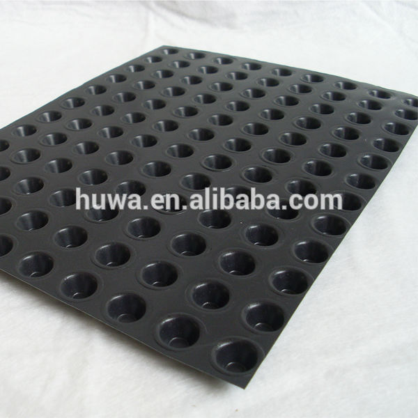 Foundation Slab Moisture Barrier HDPE Underground Basement waterproofing membranedimple drain supplier