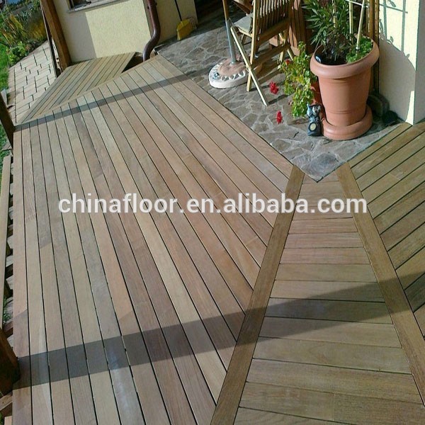 exterior smooth surface Waterproof Brazilian ipe hardwood decking