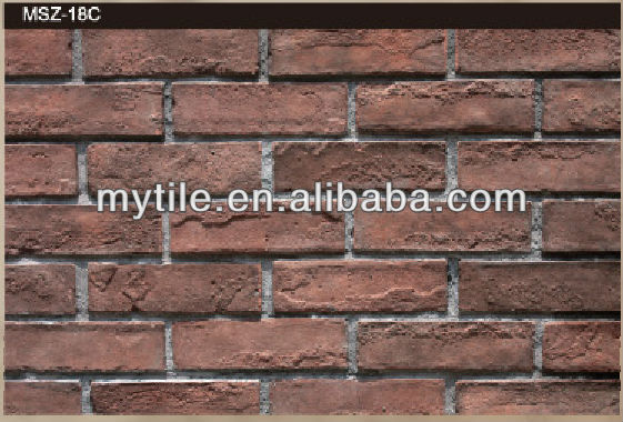 Faux Brick Wall Cladding Red Color (antique stone series)