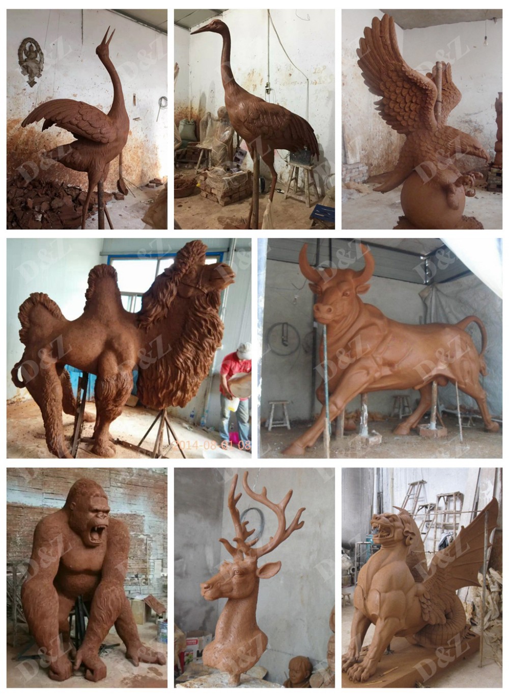 life size bronze elk sculpture outdoor decor