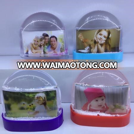 heart photo snow globe for wedding return gift