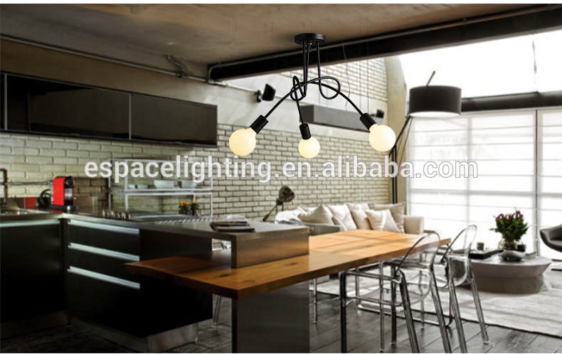 New Vintage Countryside LED Adhere Ceiling Light For Office