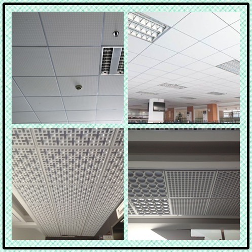 MS Sound- absorption Acoustic 60*60 gypsum ceiling tiles prices gypsum board