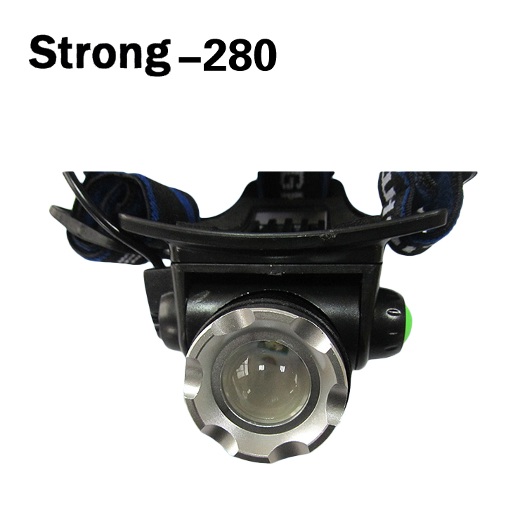 High power led rechargeable headlamp for outdoor