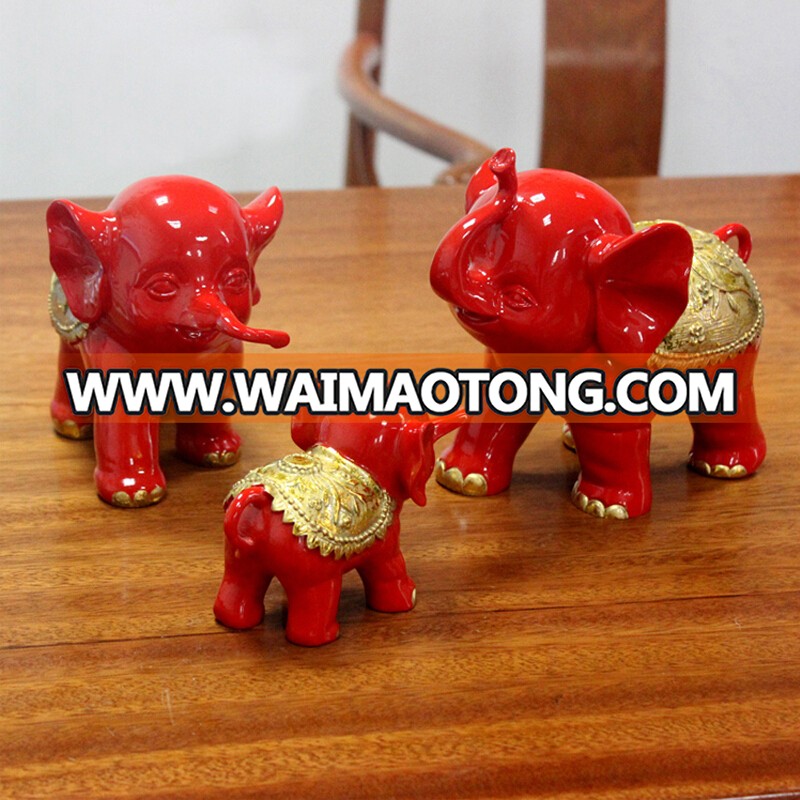 High Quality Abstractive Elephant Statues Resin Crafts For Home Decor