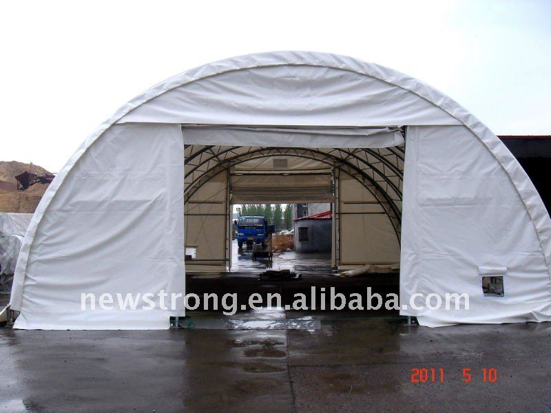 Prefab Trussed frame structure Dome Carport/agricultrual storage warehouse