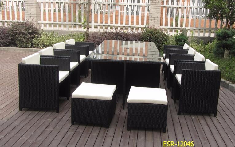 10 Seater Rattan Cube Dining Furniture