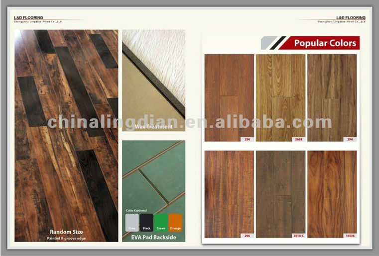 Popular Easy Installed Different Click System Laminate Flooring