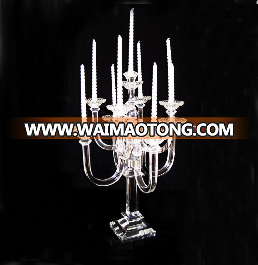 2015 New! wedding table centre piece crystal candelabra