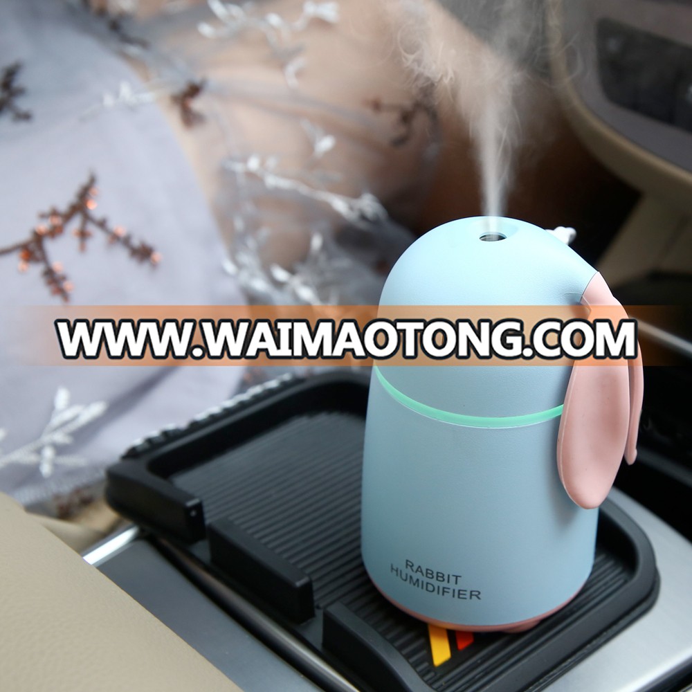 2018 New arrival hot sale lovely rabbit car aroma air humidifier