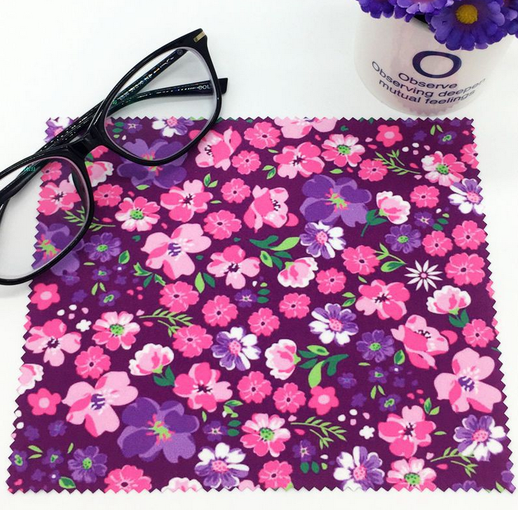 Best price custom digital printing microfiber lens cleaning cloth for glasses