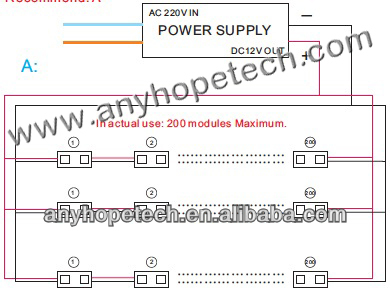 dc12v 0.48w 2LEDs rohs 5050 smd module led