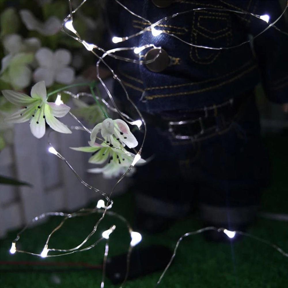 2M 3M 5M 10M Battery Power LED Strip Light Fairy Sliver Strings Wire Light Christmas Xmas Party