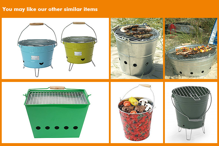 Guangdong wholesale mini outdoor Galvanized Steel Portable charcoal bbq grills