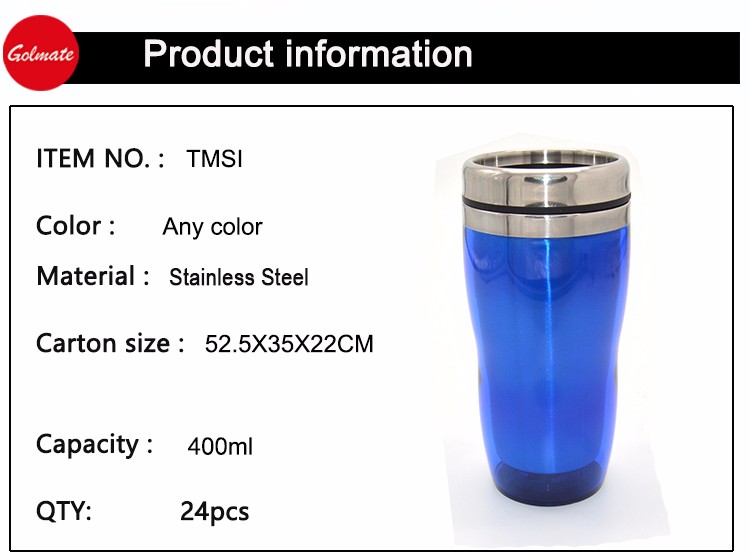 Customized double wall novelty car stainless steel thermos cup