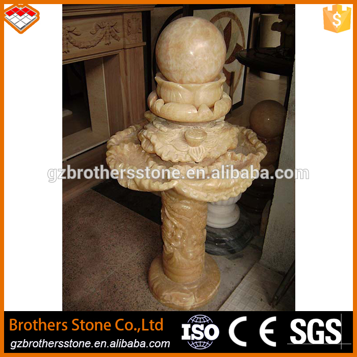 antique pillar natural stone garden water fountain