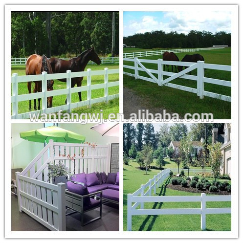 White Color PVC Fence Panel