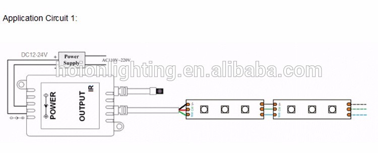 ROHS CE Ceritifiaction DC12V-24V Single Color 4A LED IR BT LED Dual-white Controller