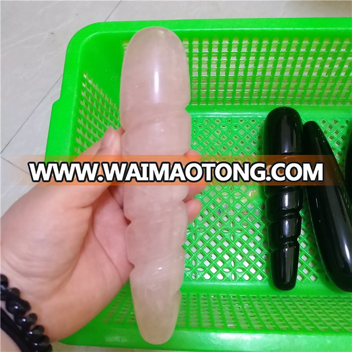 natural huge rose quartz crystal  spiral massage yoni healing wands sexy adult dildo toys