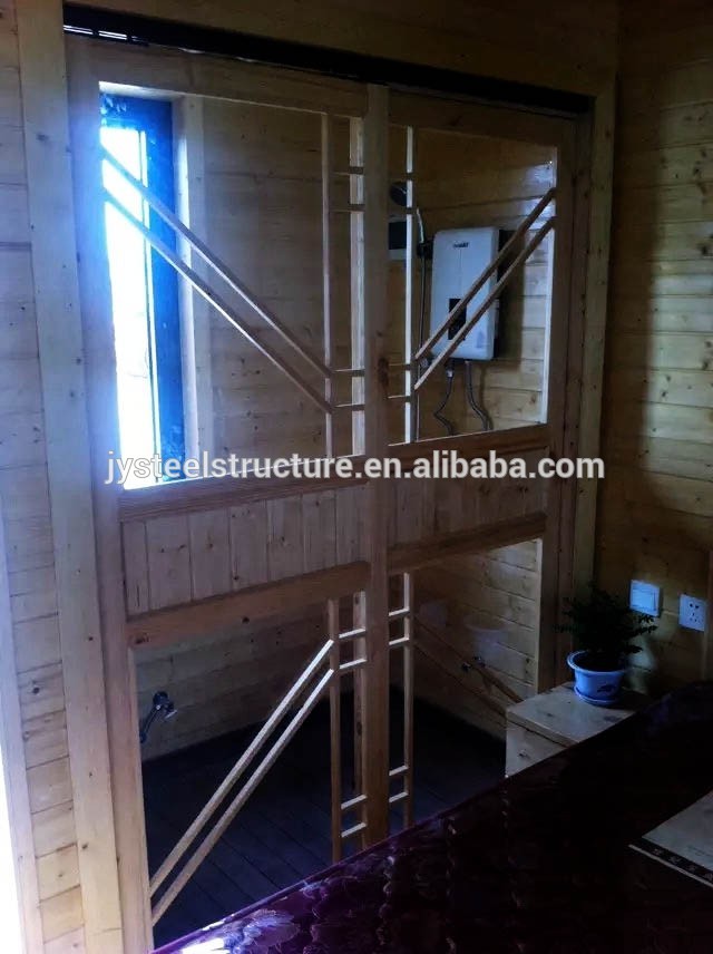 hot selling furnished steel frame wooden mobile villa house