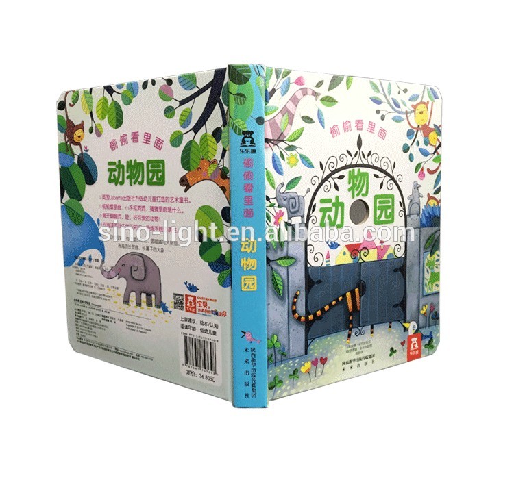 Custom High Quality Die Cutting Activity Pop-Up Cardboard Book 4C/4C From Factory