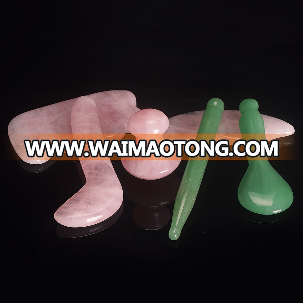 wholesale many natural types of massage jade roller