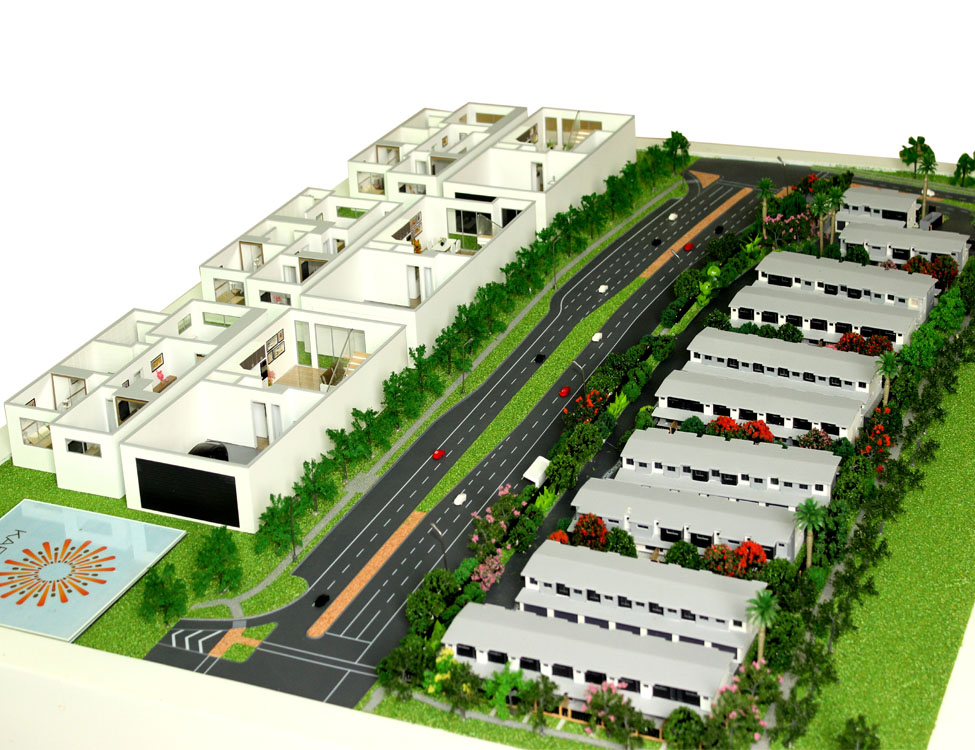 Commercial shopping mall building model, Architectural model maker