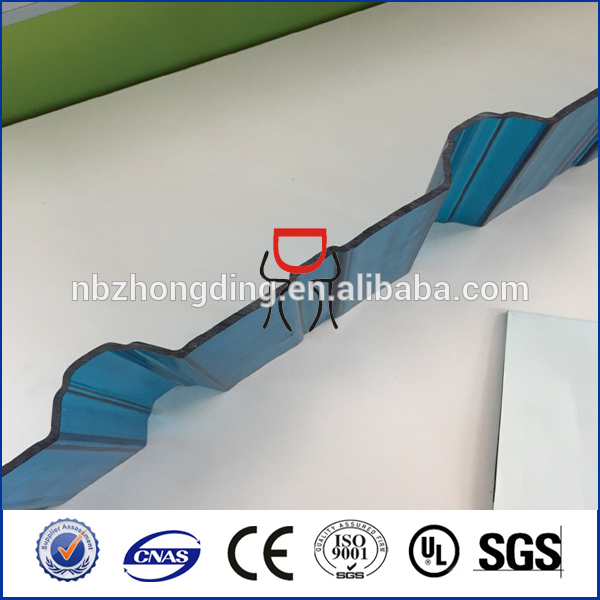 10 year uv lexan polycarbonate corrugated sheet