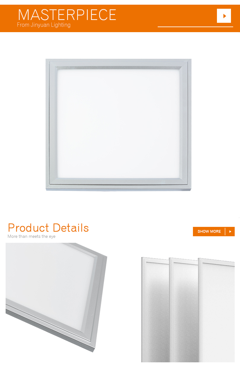 office lighting 595*595mm size aluminum 40W dimmable led light panel