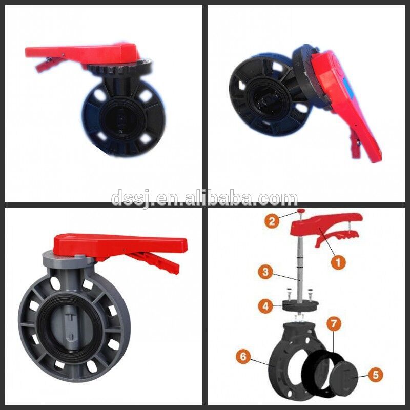 Hot Sale!!High Qualty PVC Butterfly Valve