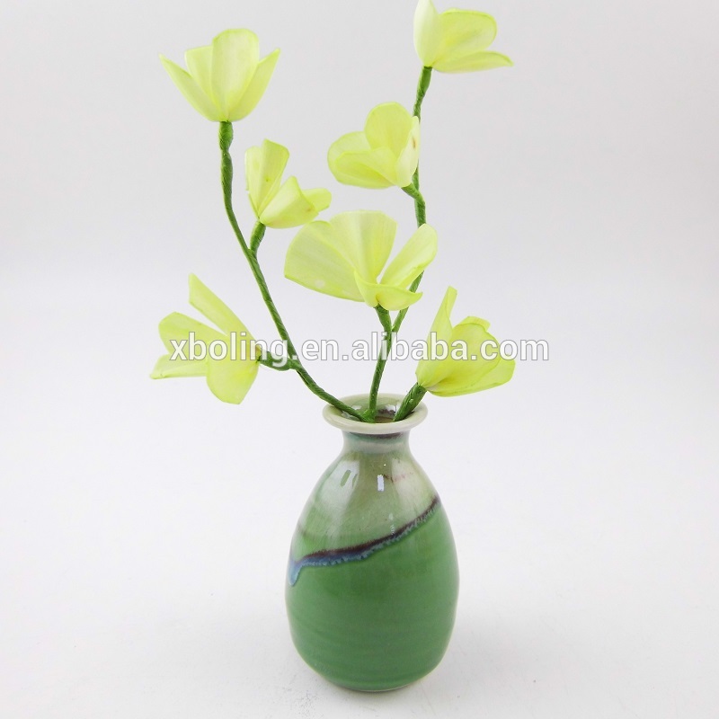 Manufacturer porcelain flower vase green diffuser bottle