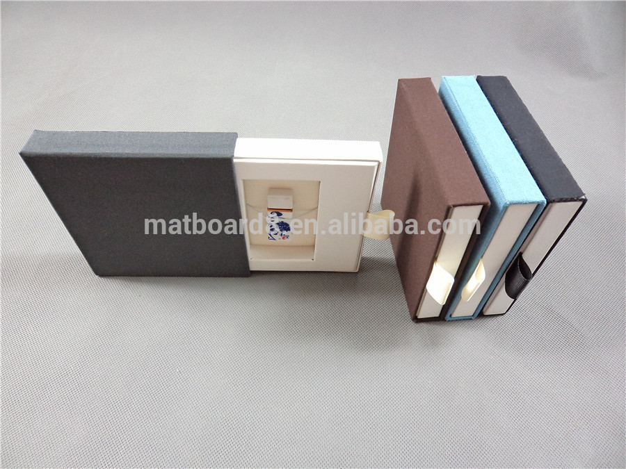 usb box custom folding USB box with deboss logo