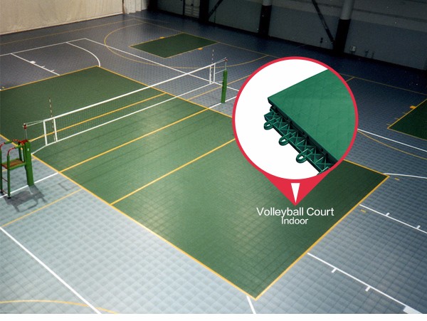 Hot sale suspended modular pp interlocking sports portable flooring tiles