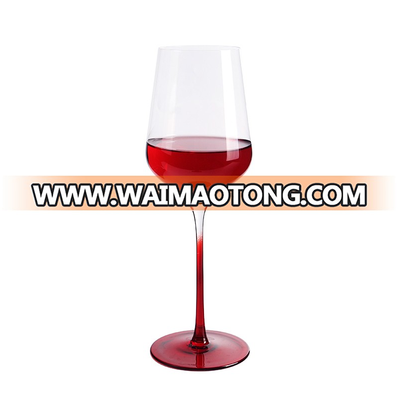 High Quality Transparent Hand Cut Wine Glass Gift Set