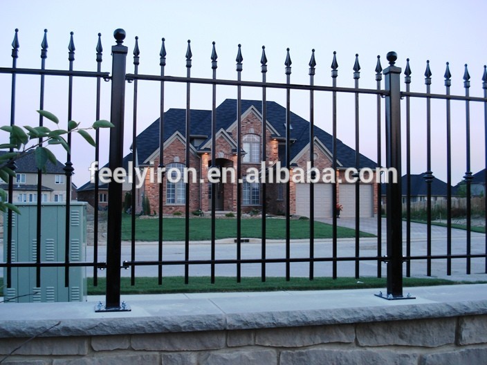 house wrought cast iron fence FF-019