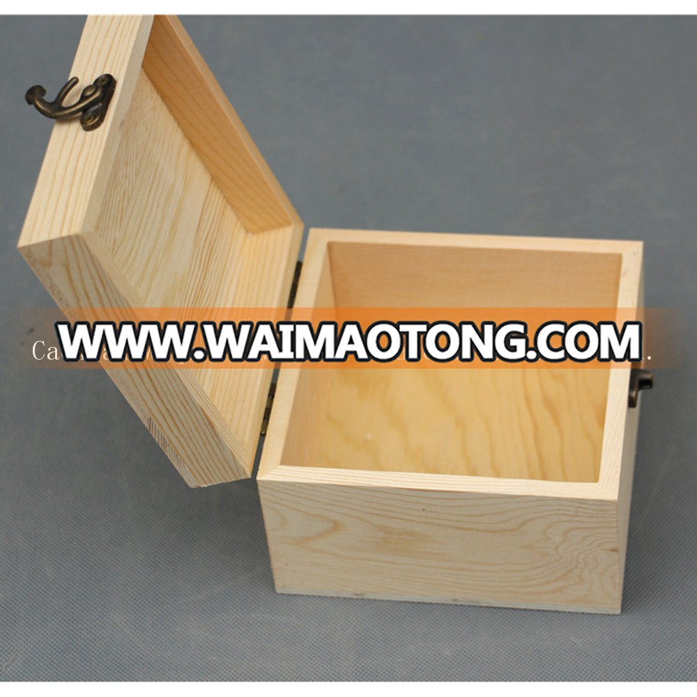 Woqi bamboo wooden gift box and wooden packaging box with carved wooden box lid