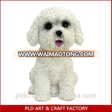 China factory wholesale make your own polyresin figurine dog bobblehead