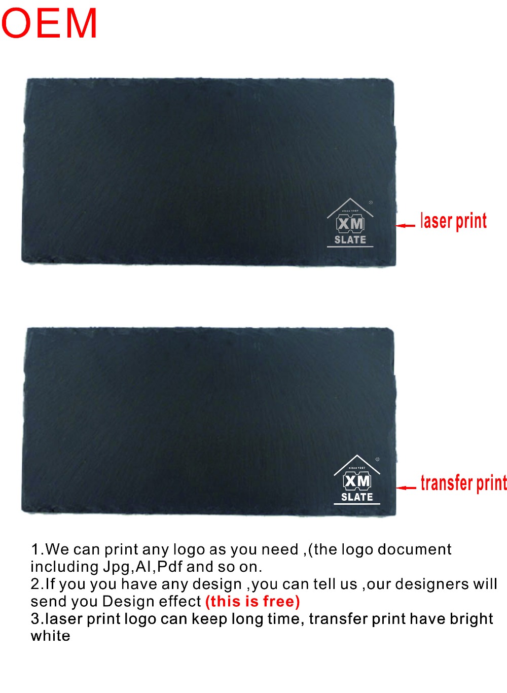 [factory direct] [Passed SGS BSCI inspection] Natural Rectangle slate plate slate cheese slate tray series product